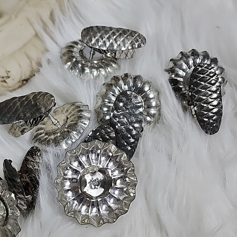 22 Vintage Pinecone Christmas Tree Candle holders